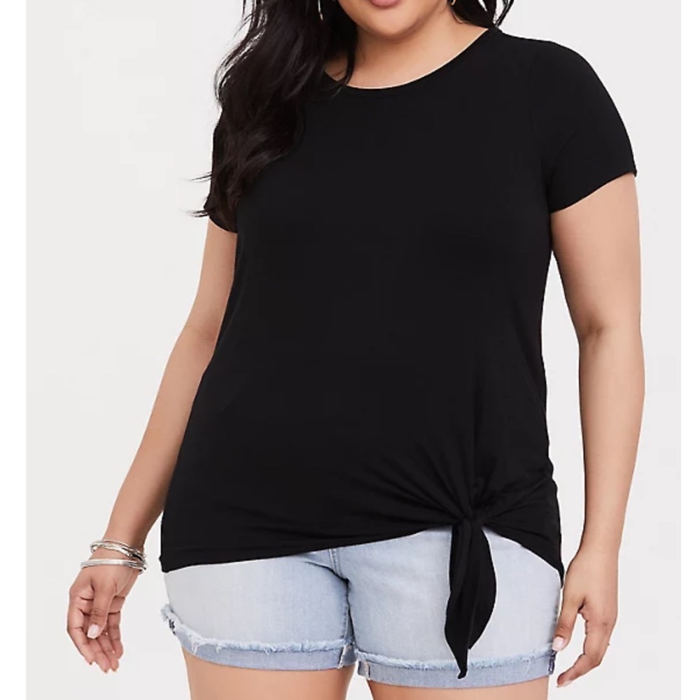 Torrid Super Soft side knot tee